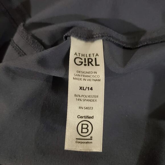 Athleta Girl All For One Dress Size XL/14 Sleeveless Racerback Tie Waist Pockets - Picture 7 of 8